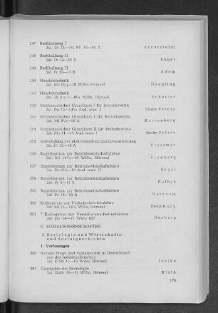 C. Sozialwissenschaften