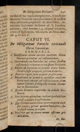 141-152, Caput VI