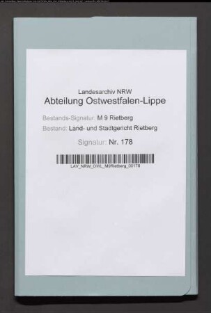 Erblasser: Biermann, Bernhardine: Testament