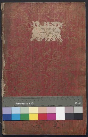 Computus Fabricae, Rechnung der Kirchenfabrik Limburg des Jahres 1731
