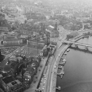 Innere Altstadt von Dresden : Blickrichtung Südwesten