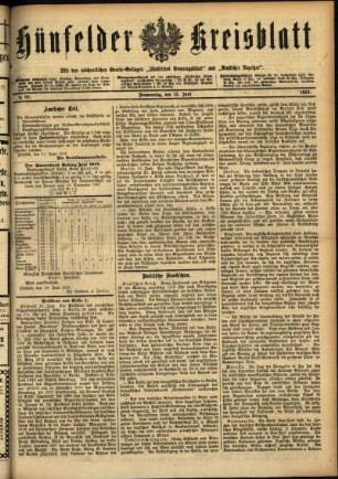 Ausgabe vom Donnerstag, den 13. Juni 1912.