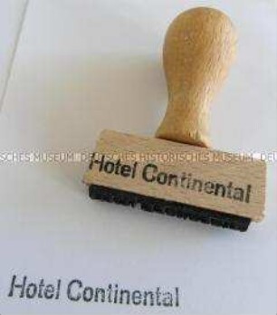 Stempel "Hotel Continental"