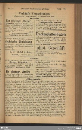 Verkäufe, Verpachtungen