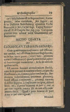 Sectio Quarta