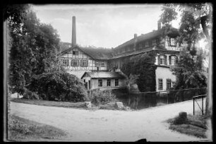 Blaubeuren. Fabrikgebäude Alte Bleicherei an der Blau