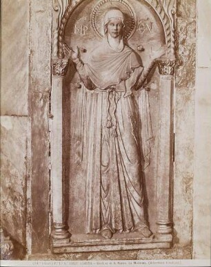 Madonna, byzantinisches Hochrelief, San Marco, Venedig