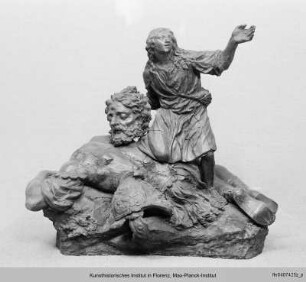 David und Goliath - Gruppo di David che ammazza il Gigante Golia