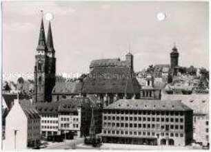 Nürnberg, Kaiserburg bei Nacht