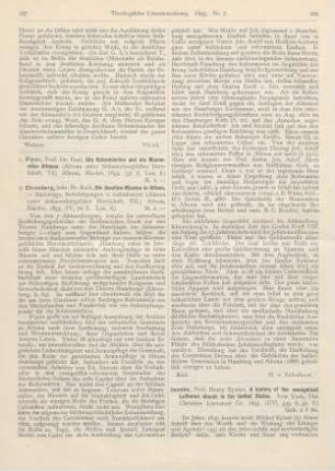187-188 [Rezension] Ehrenberg, Rich., Die Jesuiten-Mission in Altona. - Nachträge, Berichtigungen und Schlußwort