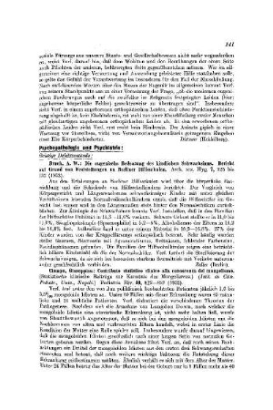 Psychopathologie und Psychiatrie