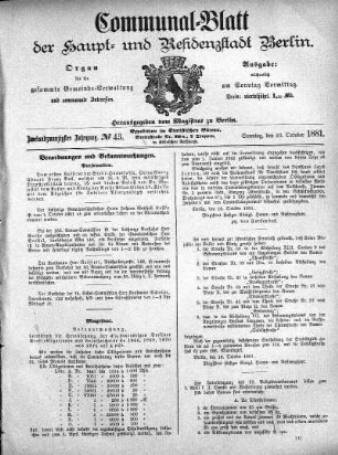 1881,43: No. 43, 23. Oktober 1881