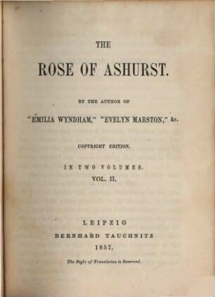 The rose of Ashurst : in 2 vols.. 2