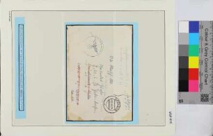 Privat-Feldpostbrief an 2.U.L.D. Gotenhafen, Schiffsname/Landeinheit: Reserve-Lazarett Arolsen; Frankatur, Mi.-Nr.: [Keine]; Poststempel: Arolsen d 3.1.44.-14; Nebenstempel: Res. Laz. Arolsen