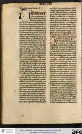 Incipit liber Tobie. Capitulum I.