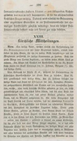191-192 Kirchliche Mittheilungen