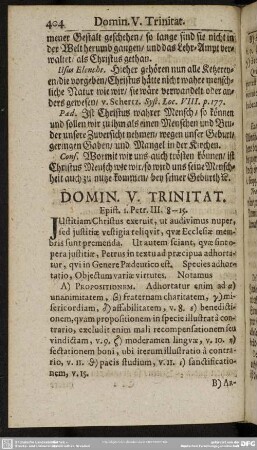 Domin. V. Trinitat. Epist. 1. Petr. III. 8-15