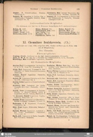 XI. Chemnitzer Bezirksverein.