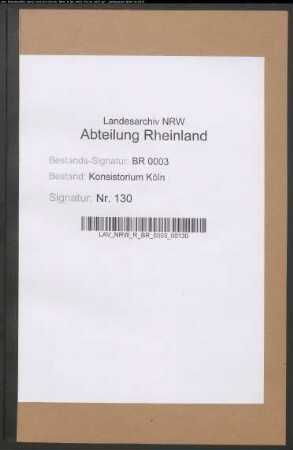 Verhältnisse der Mennoniten