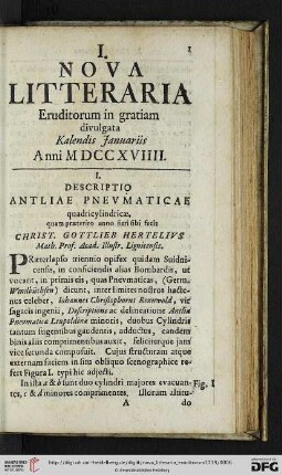 [I. Kalendis Januariis – II. Idibus Ianuariis]