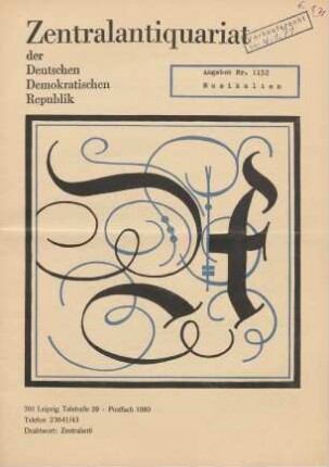 Nr. 1152: Musikalien