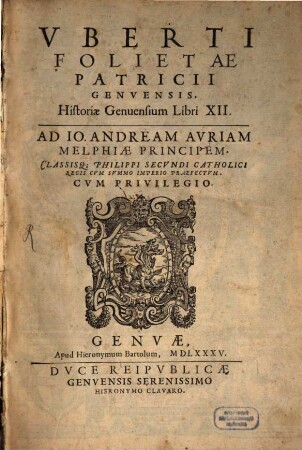 Historia Genuensium : libri XII.