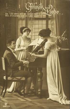Musik und Liebe. Die Töne zittern leis' im Herzen nach [...]