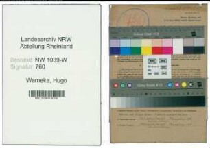 Entnazifizierung Hugo Warneke , geb. 10.08.1896 (Baurat)