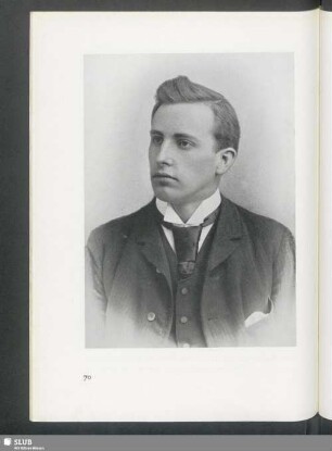 Franz Vollhard. Jugendbildnis