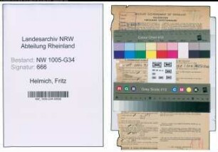 Entnazifizierung Fritz Helmich , geb. 26.02.1893 (Arzt)