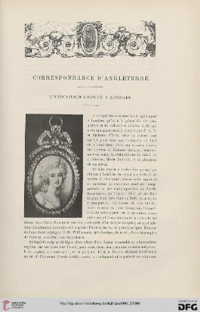 3. Pér. 14.1895: L' exposition Cosway à Londres : correspondance d'Angleterre