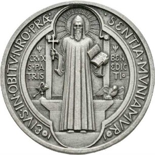 Silberne Benediktusmedaille aus Beuron, 20. Jahrhundert