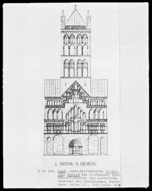 Aufriss von Sankt Quirinus