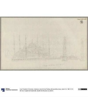 Istanbul. Ansicht der Sultan-Ahmed-Moschee