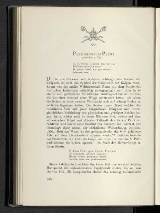 XV. Patrimonium Petri