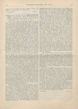257-258 [Rezension] Franck, H., Gotthard Ludwig Kosegarten. Ein Lebensbild