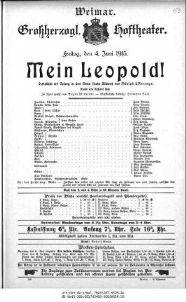 Mein Leopold!