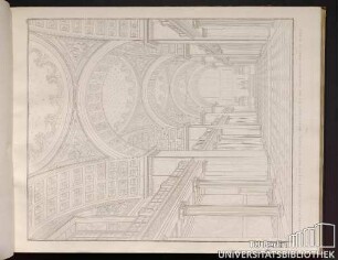 22. Perspectivische Ansicht des Inneren der projectirten Kirche auf dem Werderschen Markt zu Berlin.