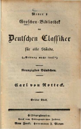 Karl von Rotteck, 3
