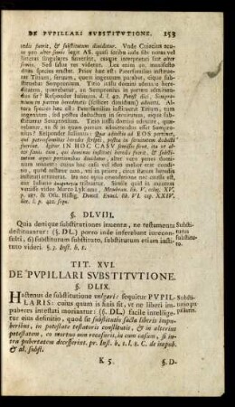 Tit. XVI. De Pupillari Substitutione