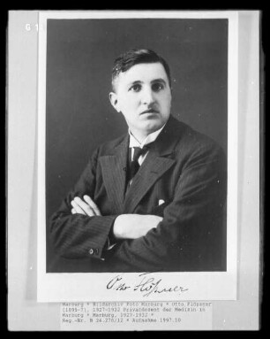 Otto Flössner (1895-?), 1927-1932 Privatdozent der Medizin in Marburg