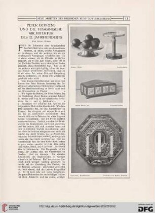 Peter Behrens und die toskanische Architektur des 12. Jahrhunderts