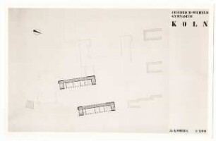 Friedrich-Wilhelm-Gymnasium, Köln: Grundriss 3.-4. Obergeschoss 1:200