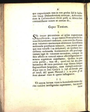 Caput Tertium.