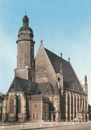 Leipzig, St. Thomaskirche : Chor 14. Jh., Schiff 1482-96, Turm 1702 vollendet