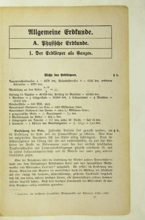A. Physische Erdkunde