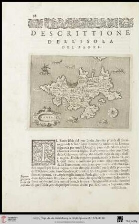 Descrittione dell‘ Isola del Zante
