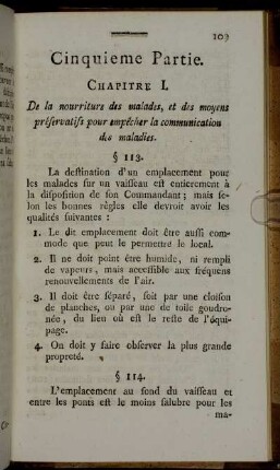 Cinquieme Partie.