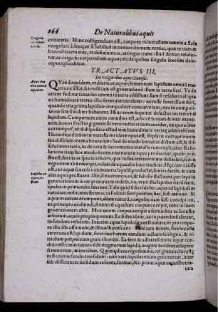Tractatus III. De vulgaribus aquis Saxosis.