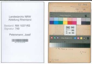 Entnazifizierung Josef Petersmann , geb. 06.09.1898 (Amtsinspektor)